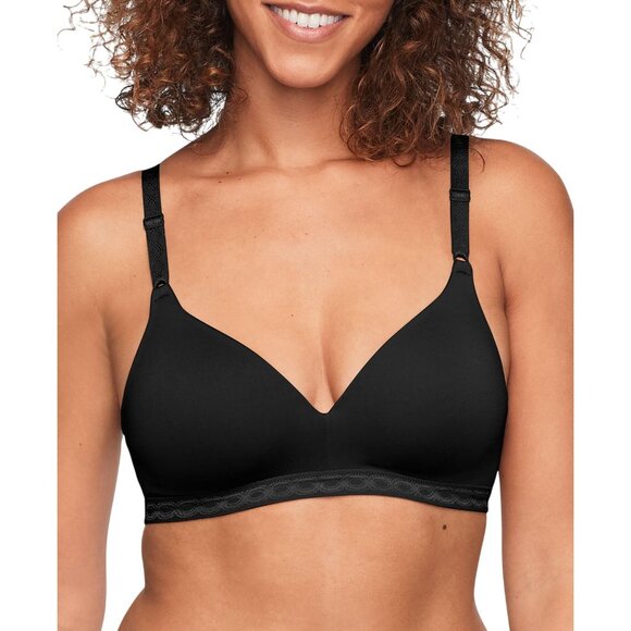 NEW Warners Womens Cloud 9® Wire-Free Bra 1269 01269 Black 38C - Picture 1 of 5